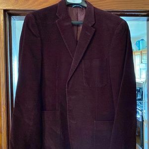 Maroon corduroy blazer